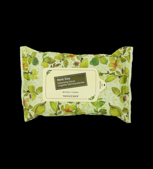مناديل ازالة الميك اب هيرب داي || بخلاصة الأعشاب || لبشرة نظيفة خالية من الشوائب (20 قطعة) -ذا فيس شوب