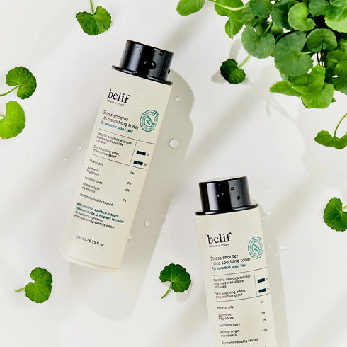 تونر بليف ستريس شوتر || خلاصة السنتيلا الآسيوية || تهدئة فورية للبشرة الحساسة والمتهيجة