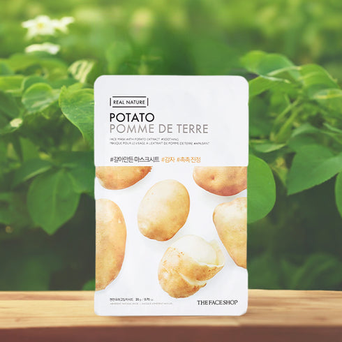 ماسك الوجه من ريال نيتشر|| بالبطاطس || لتجديد البشرة -ذا فيس شوب