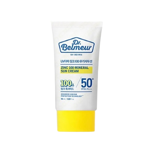 Dr. Belmeur UV Derma Zinc 100 Mineral Sunscreen, 50 ml