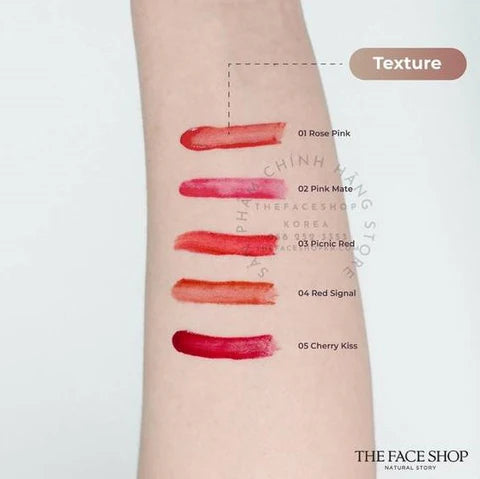 تنت وتر فيت 01 للشفاه || روز بينك||ثبات يدوم (GZ) -ذا فيس شوب