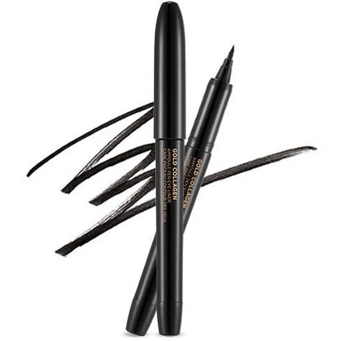 ايلاينر جولد كولاجين من ذا فيس شوب || 01 أسود || فرشاة دقيقة وثبات يدوم -ذا فيس شوب