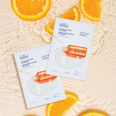 ماسك للوجة|| مركز فيتامينات C وB3 وبروفيتامين B5 || استعادة إشراقة البشرة
-ذا فيس شوب