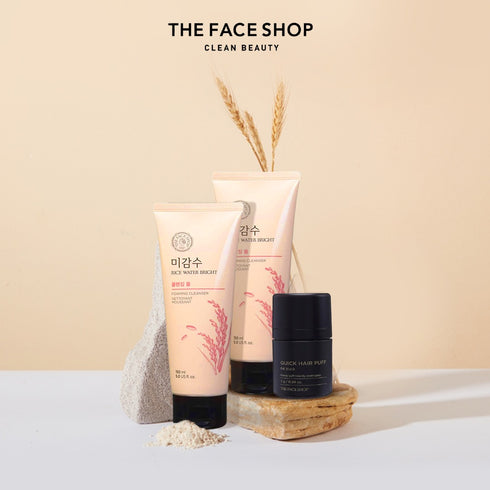 Skin and Hair Care Set || 2 Rice Foaming Washes || Hair Dye Powder