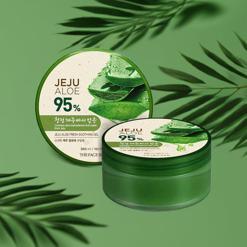 جل مهدىْ للبشرة || بخلاصة الالوفيرا 95% || مرطب ومنعش للبشرة 300 مل -ذا فيس شوب