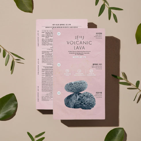 مجموعة شرائح الأنف جيجو فولكانك لافا من ذا فيس شوب || لتنقية المسام || 3 قطع -ذا فيس شوب