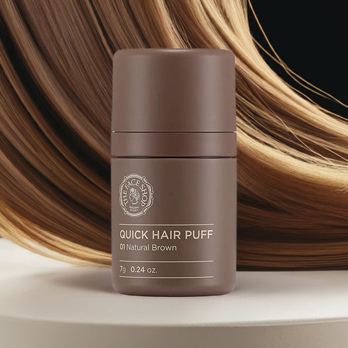 بودرة شعر كويك هير باف|| لون البني الطبيعي|| لتغطية فراغات الشعر -ذا فيس شوب