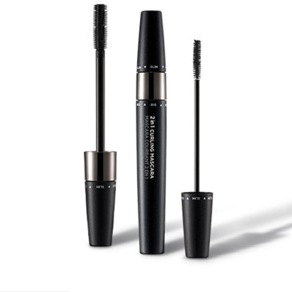 ماسكارا 2 في‑1 كيرلينغ FMGT 01 Black || فرشاة مزدوجة ،اللون الأسود || لرموش طويلة وكثيفة