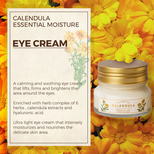  Calendula Essential Moisture Eye Cream - The Face Shop - For Moisturizing Around the Eyes 