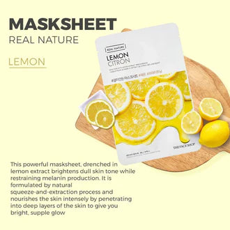 Real Nature Lemon Skin Mask - The Face Shop