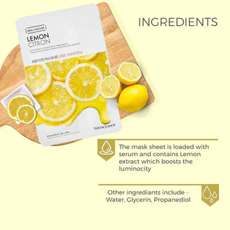 Real Nature Lemon Skin Mask - The Face Shop