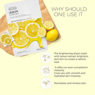 Real Nature Lemon Skin Mask - The Face Shop