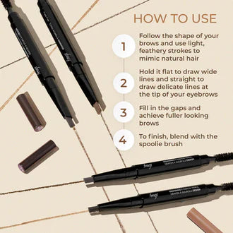 Desigin' Eye Brow Liner 04 Brown Black | The Face Shop