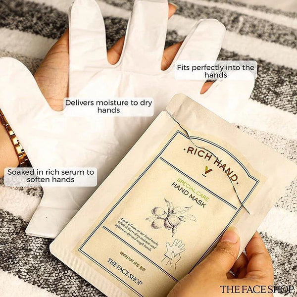 The Face Shop Rich Hand Special Care Mask with Shea Butter