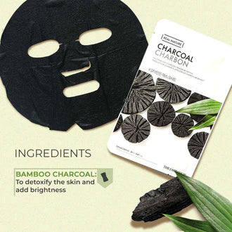 Real Nature Black Charcoal Face Mask | The Face Shop