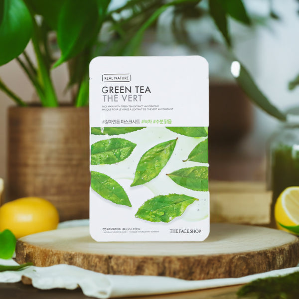 Green tea mask from The Face Shop - Real Nature