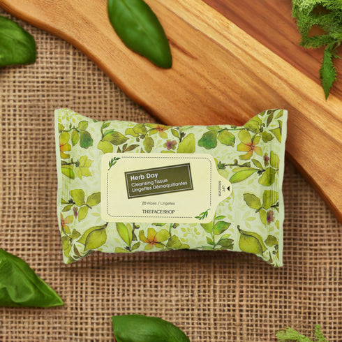 Herb Day makeup remover wipes | The Face Shop