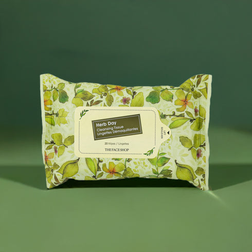 Herb Day makeup remover wipes | The Face Shop