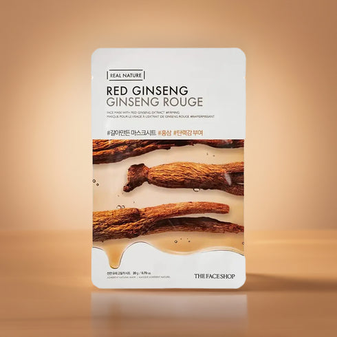 Real Nature Red Ginseng Face Mask - The Face Shop