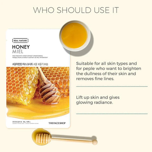 Real Nature Honey Face Mask | The Face Shop