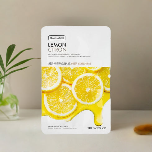 Real Nature Lemon Skin Mask - The Face Shop