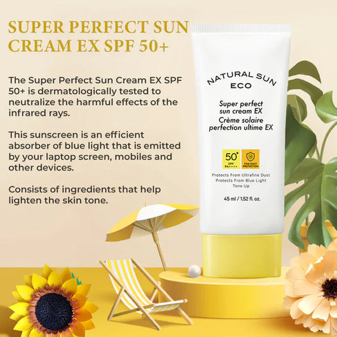 The Face Shop Natural Sun Eco Super Perfect X - Skin Illuminator, 45ml