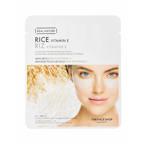 Real Nature Eye Patches with Rice and Vitamin E